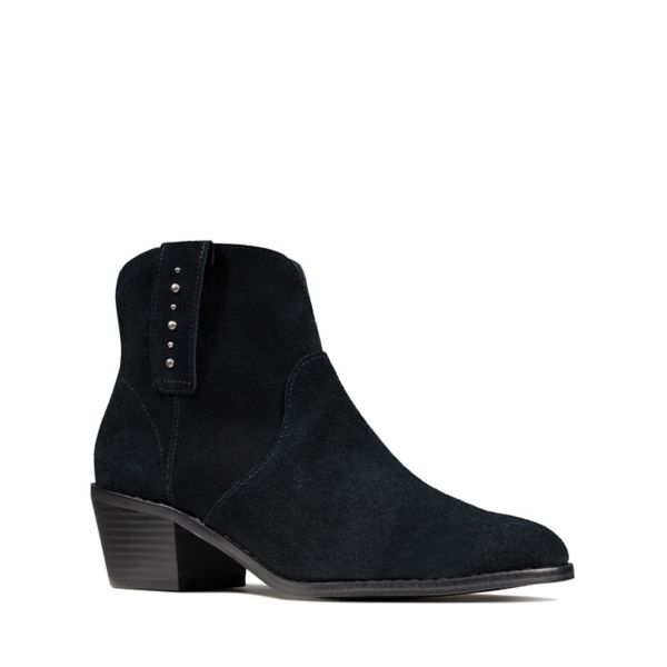 Clarks Womens Breccan Valley Ankle Boots Black | UK-1207549